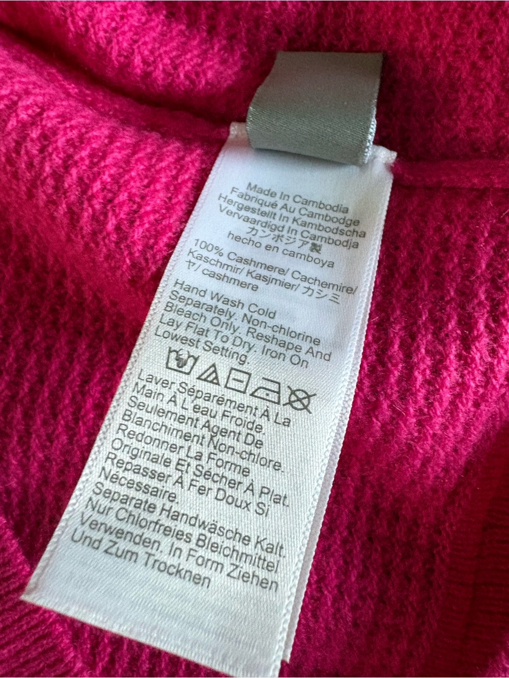 NWT J Crew Retail Cashmere Waffle Stitch Crewneck Sweatshirt. Size Large. - Picture 5 of 7